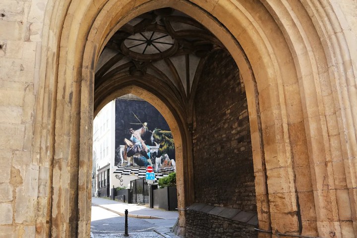 a large stone building