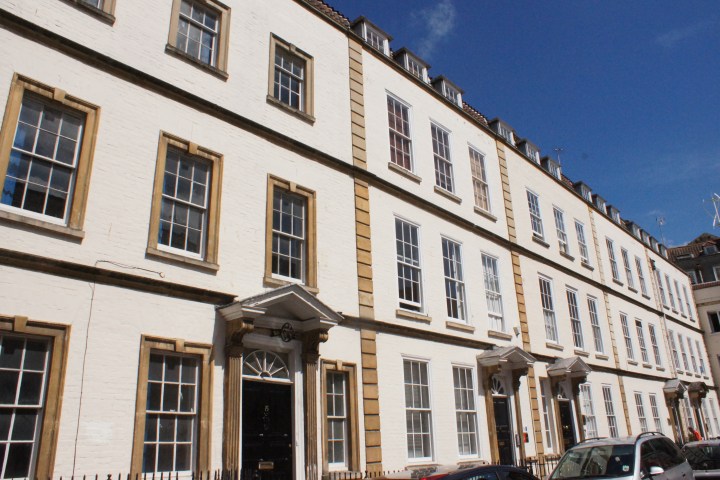 A row of homes in Bristol